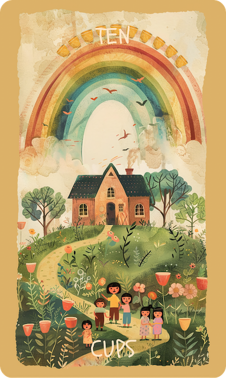 Ten of Cups Tarot Card